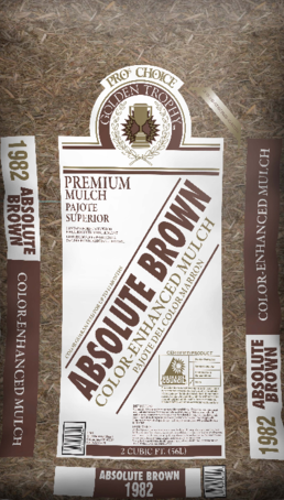 #1982 - Absolute Brown Shredded Mulch (2 CF)