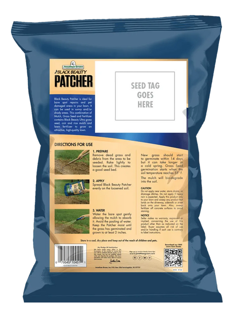 (7154) Black Beauty Patcher 7lb Jonathan Green - Lawn Bare Spot Repair