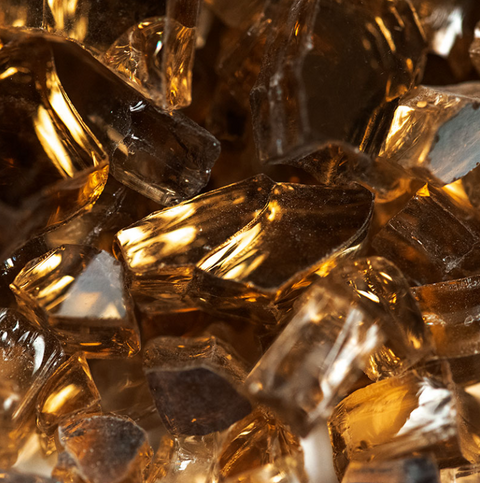 (6046) Copper Brown Fire Glass 0.25", 20lb bag
