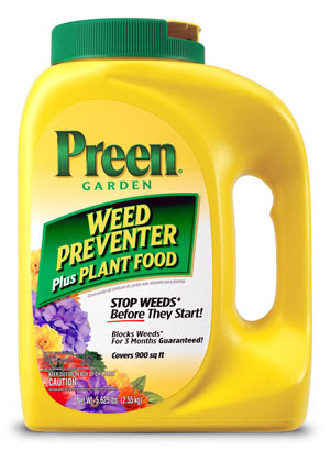 will preen kill flower seeds Preen Weed Preventer Plus Plant Food, 5.625 Lb