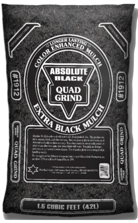 #1912 - Absolute Black Quad Grind Fines  Mulch (1.5 CF)