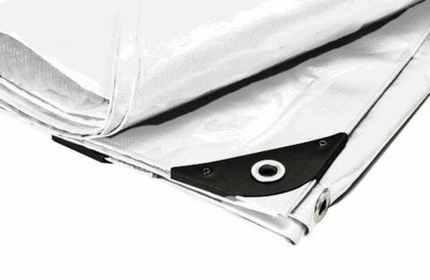 (8003) White Heavy Duty Tarp, 8’ x 10’