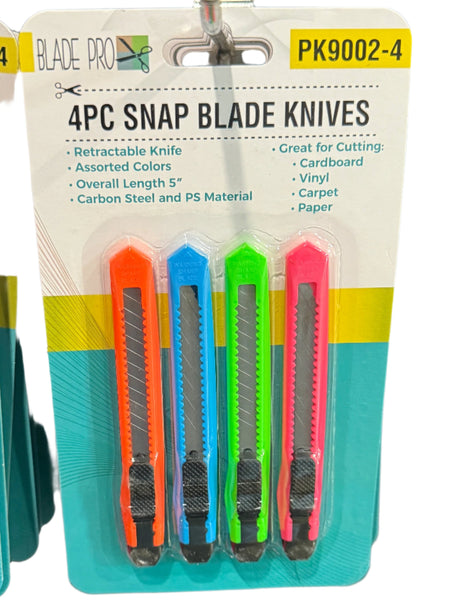 89874) 4pc Snap Blade Knife Set – Ohio Mulch
