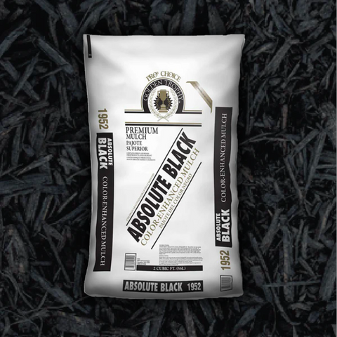 #1952 - Absolute Black Shredded Mulch (2 CF)