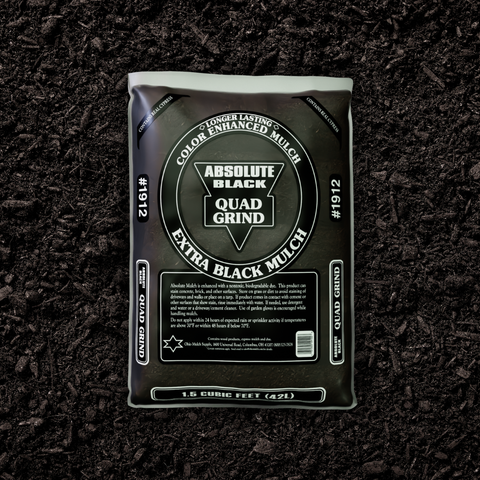 (1912) - Absolute Black Quad Grind Fines  Mulch (1.5 CF)