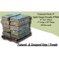 Canyon Gray 3ft Split Step (per piece) #7504