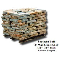 Southern Buff Wallstone 2" (per lb) #7560