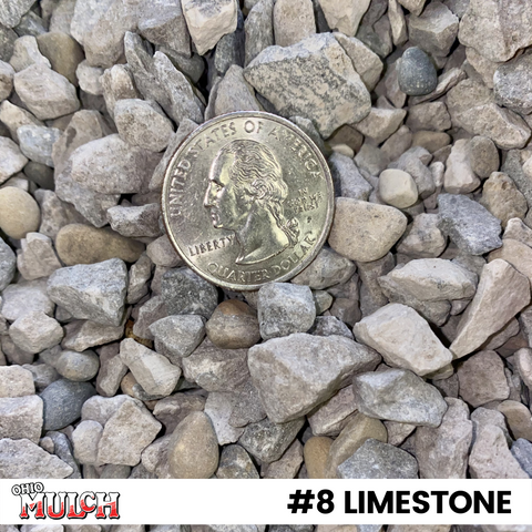 #9012 - #8 Limestone, bulk (1/2 CY)