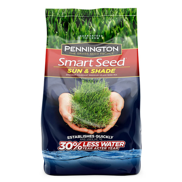 lowes dense shade grass seed Pennington 100526659 Smart Seed Sun & Shade Grass Seed, 3 lb