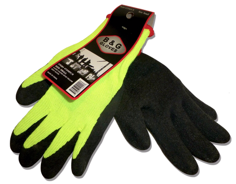 #8205 - B&G Gloves Neon Yellow