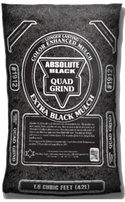 #1912 - Absolute Black Quad Grind Fines  Mulch (1.5 CF)