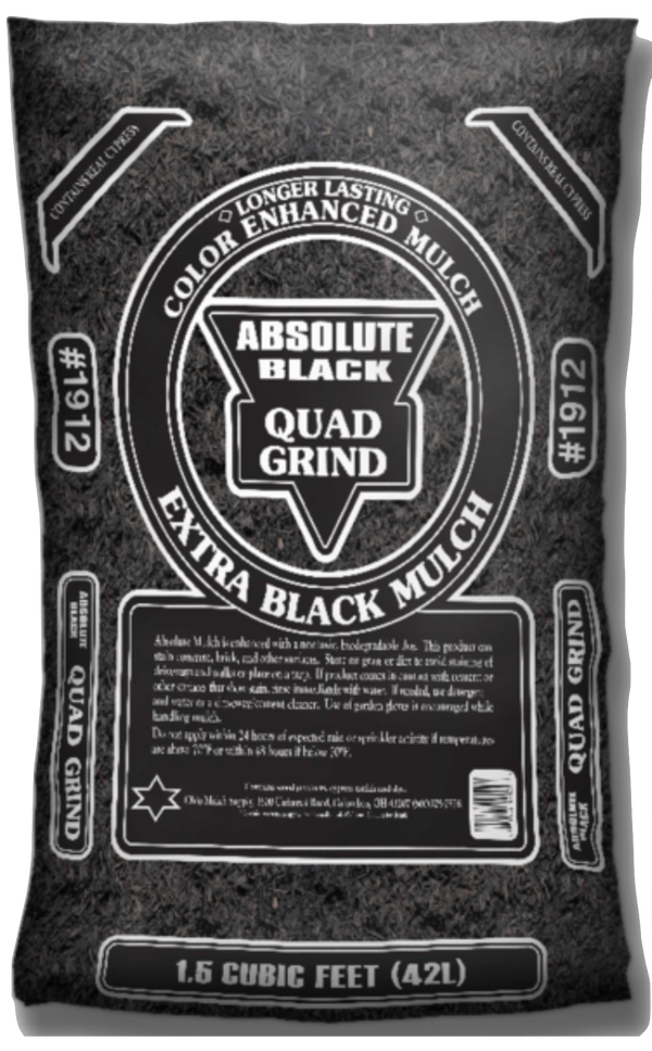 #1912 - Absolute Black Quad Grind Fines  Mulch (1.5 CF)